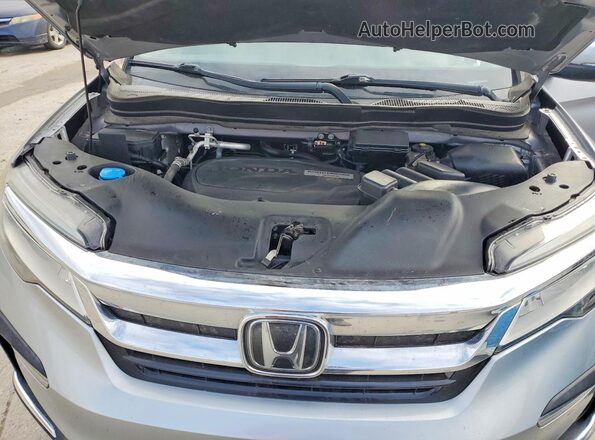 5FNYF6H09KB049159 2019 HONDA PILOT Серебряный Вид подкапотного пространства