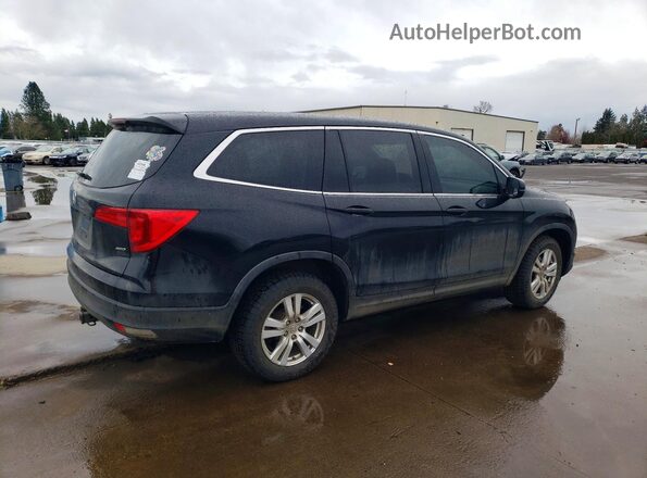 5FNYF6H14JB001883 2018 HONDA PILOT Черный Задняя правая четверть