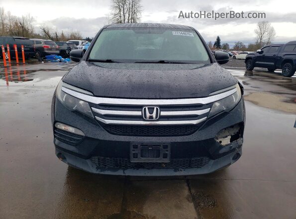 5FNYF6H14JB001883 2018 HONDA PILOT Черный Вид спереди