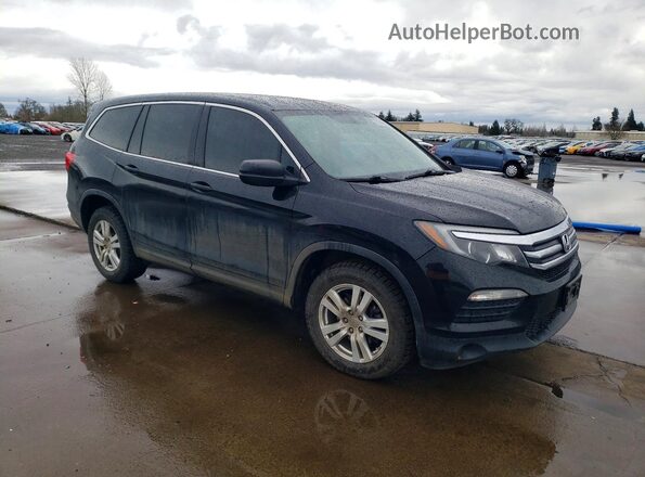 5FNYF6H14JB001883 2018 HONDA PILOT Черный Передняя правая четверть