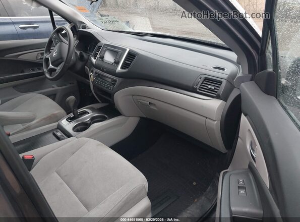 5FNYF6H18KB020874 2019 HONDA PILOT Серый Вид салона спереди