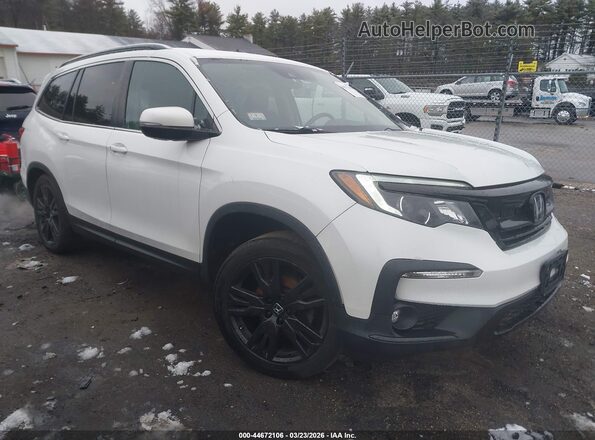 5FNYF6H2XMB008950 2021 HONDA PILOT Белый Передняя правая четверть