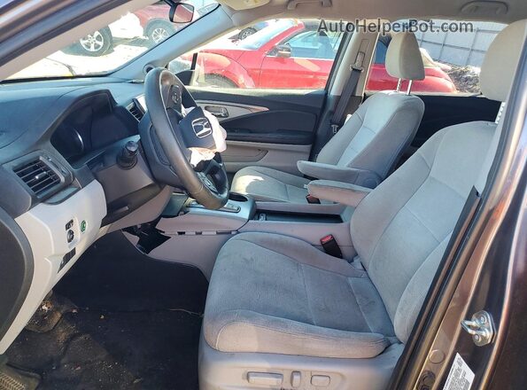 5FNYF6H32MB031518 2021 HONDA PILOT Gray Widok wnętrza z przodu