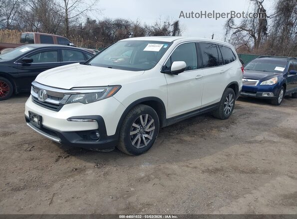 5FNYF6H43KB031338 2019 HONDA PILOT Белый Передняя левая четверть