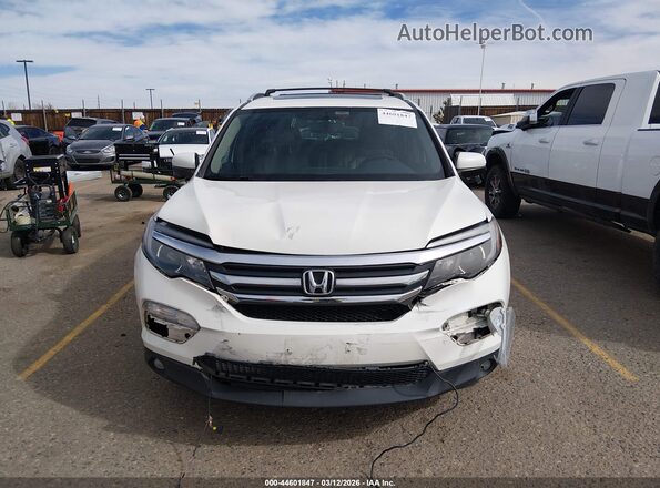 5FNYF6H55JB035558 2018 HONDA PILOT Белый Вид щитка приборов
