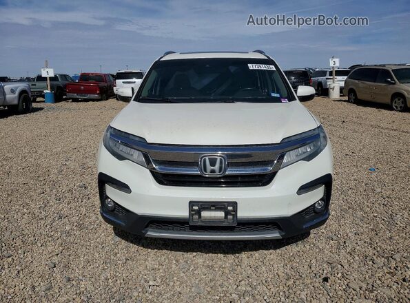 5FNYF6H68KB002323 2019 HONDA PILOT Белый Вид спереди