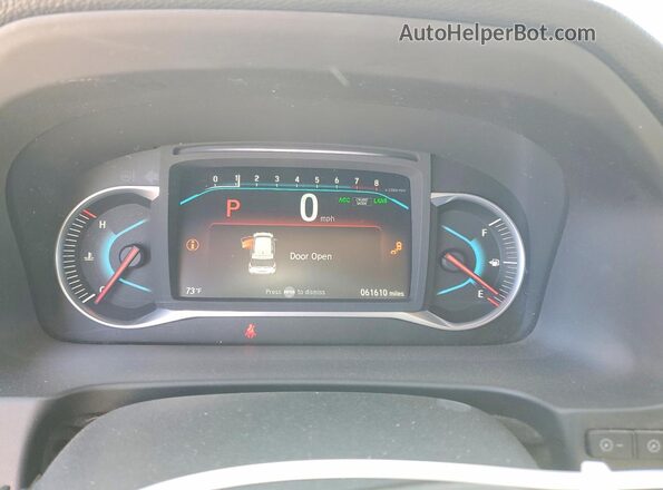 5FNYF6H68KB002323 2019 HONDA PILOT Белый Вид щитка приборов