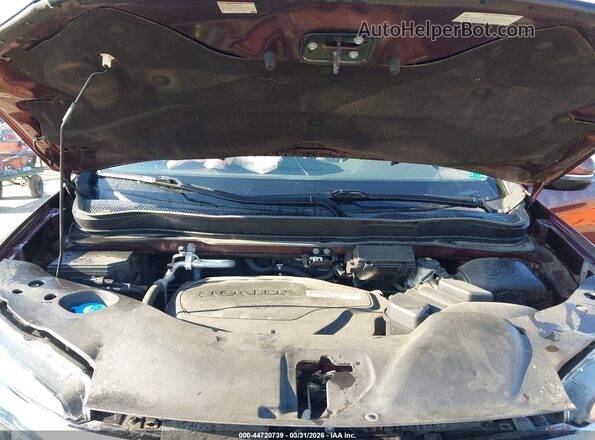 5FNYF6H90HB019717 2017 HONDA PILOT Темно-бордовый Вид сзади