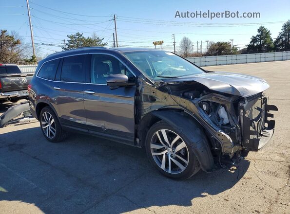 5FNYF6H97JB048959 2018 HONDA PILOT Gray Przód prawy