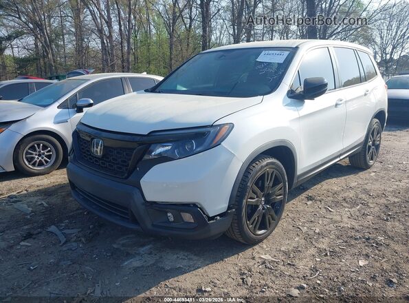 5FNYF7H25MB012877 2021 HONDA PASSPORT White Передня ліва чверть