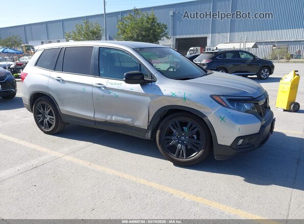 5FNYF7H27KB008049 2019 HONDA PASSPORT Серебряный Передняя правая четверть