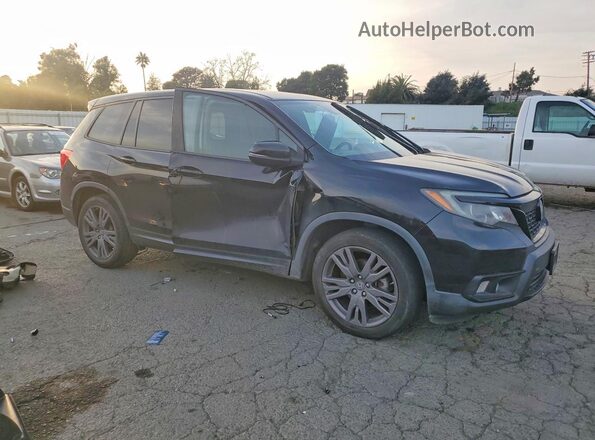 5FNYF7H56KB010501 2019 HONDA PASSPORT Черный Передняя правая четверть