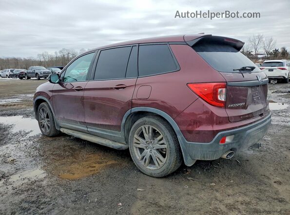 5FNYF7H58KB006224 2019 HONDA PASSPORT Темно-бордовый Задняя левая четверть