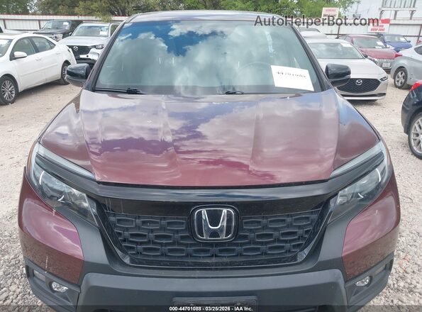 5FNYF7H58MB010356 2021 HONDA PASSPORT Red Widok wnętrza z tyłu