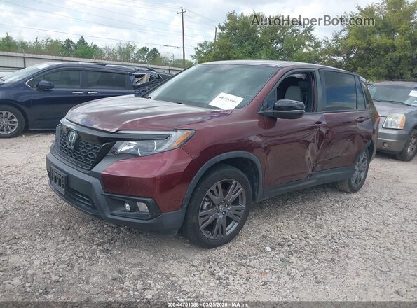 5FNYF7H58MB010356 2021 HONDA PASSPORT Red Przód lewy