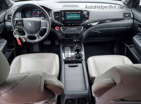 5FNYF7H90MB009141 2021 HONDA PASSPORT Gray Dashboard view