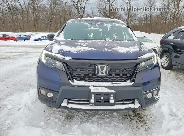 5FNYF8H27KB021745 2019 HONDA PASSPORT Blue Vista frontal