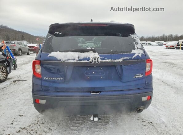 5FNYF8H27KB021745 2019 HONDA PASSPORT Blue Vista trasera