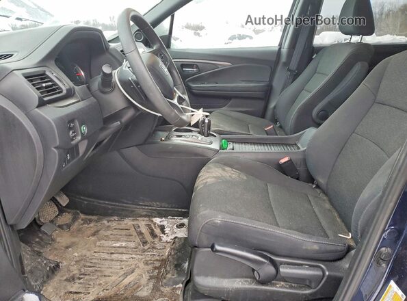 5FNYF8H27KB021745 2019 HONDA PASSPORT Blue Vista interior delantera