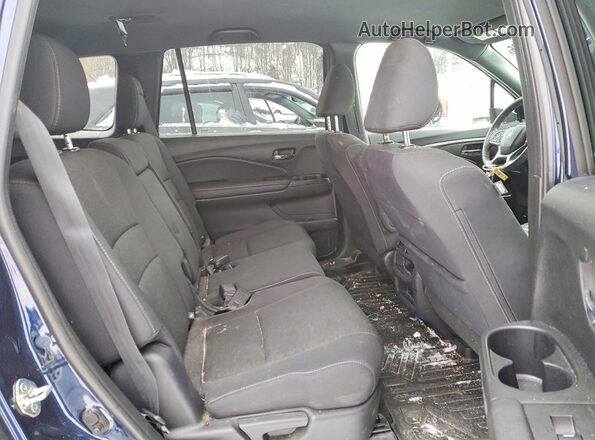5FNYF8H27KB021745 2019 HONDA PASSPORT Blue Vista interior trasera
