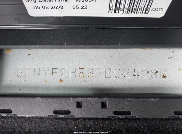 5FNYF8H53PB024286 2023 HONDA PASSPORT White 