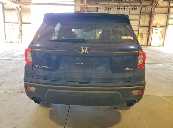 5FNYF8H57KB008729 2019 HONDA PASSPORT Синий Вид сзади
