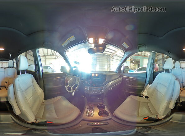 5FNYF8H57KB008729 2019 HONDA PASSPORT Синий Панорамный вид салона 360°