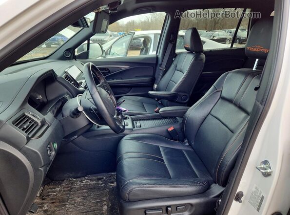 5FNYF8H67PB043321 2023 HONDA PASSPORT Белый Вид салона спереди
