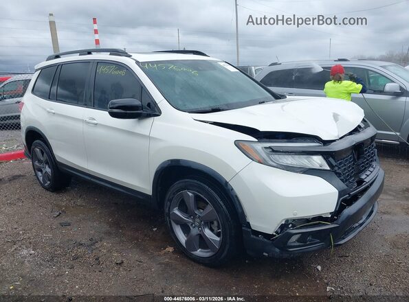5FNYF8H91KB002038 2019 HONDA PASSPORT Белый Передняя правая четверть