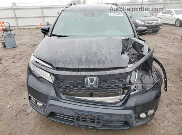 5FNYF8H93KB004292 2019 HONDA PASSPORT Black წინა ხედი