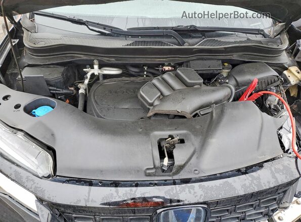 5FNYF8H93KB004292 2019 HONDA PASSPORT Black უკანა სალონის ხედი