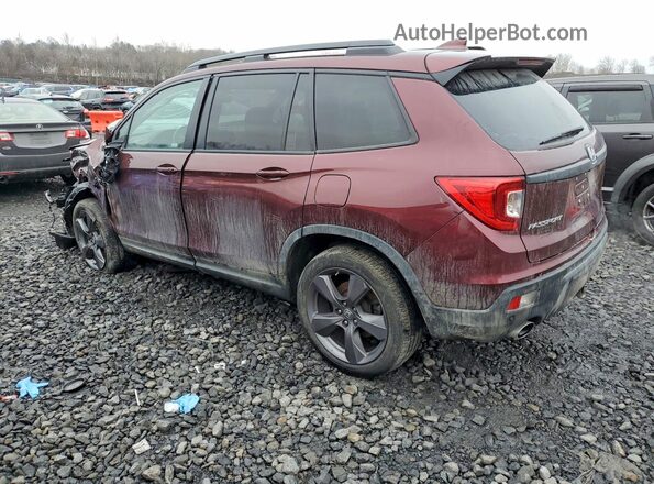 5FNYF8H97MB029313 2021 HONDA PASSPORT Burgundy Tył lewy