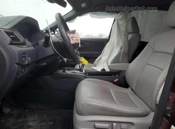 5FNYF8H97MB029313 2021 HONDA PASSPORT Burgundy Widok wnętrza z przodu