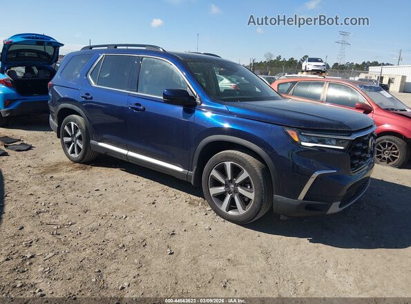 5FNYG1H71RB001436 2024 HONDA PILOT Dark Blue Передняя правая четверть