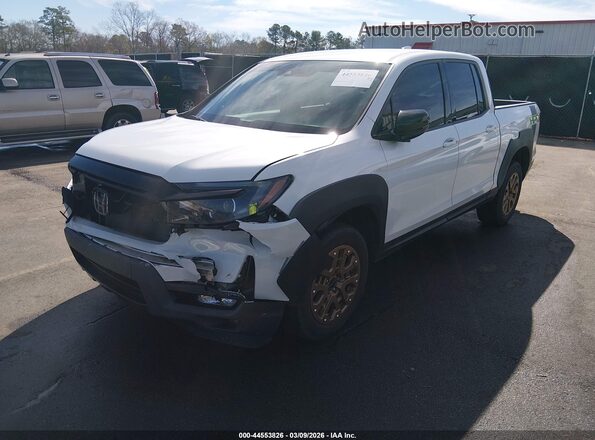 5FPYK3F16MB005118 2021 HONDA RIDGELINE White Vista tres cuartos delantera izquierda