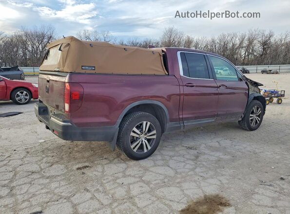 5FPYK3F47HB021392 2017 HONDA RIDGELINE Бордовый Задняя правая четверть