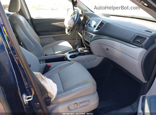 5FPYK3F5XKB016350 2019 HONDA RIDGELINE Синий Вид салона спереди
