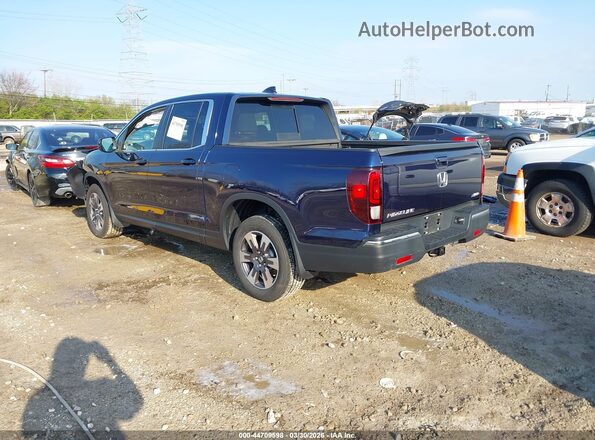5FPYK3F60KB031822 2019 HONDA RIDGELINE Dark Blue უკანა მარცხენა