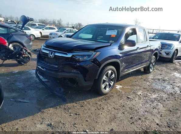 5FPYK3F60KB031822 2019 HONDA RIDGELINE Dark Blue წინა მარცხენა ხედი სამი მეოთხედიდან