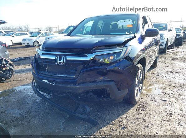 5FPYK3F60KB031822 2019 HONDA RIDGELINE Dark Blue წინა ხედი