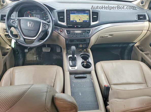 5FPYK3F63HB034500 2017 HONDA RIDGELINE Белый Вид панели приборов