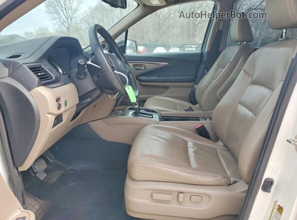 5FPYK3F63HB034500 2017 HONDA RIDGELINE Белый Вид салона спереди