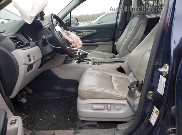 5FPYK3F6XKB031519 2019 HONDA RIDGELINE Blue Front interior view
