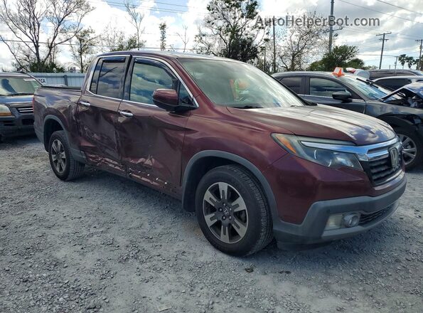 5FPYK3F74KB000050 2019 HONDA RIDGELINE Burgundy Przód prawy