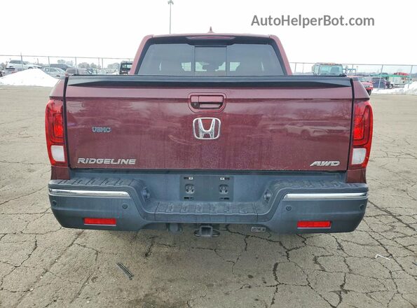 5FPYK3F78HB034064 2017 HONDA RIDGELINE Burgundy Вид ззаду