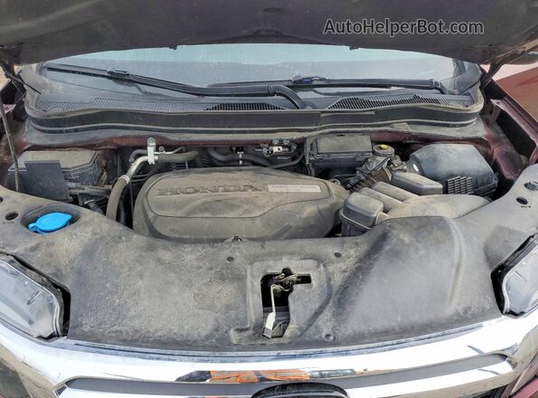 5FPYK3F78HB034064 2017 HONDA RIDGELINE Burgundy Вид задньої частини салону