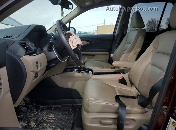 5FPYK3F78HB034064 2017 HONDA RIDGELINE Burgundy Вид салону спереду