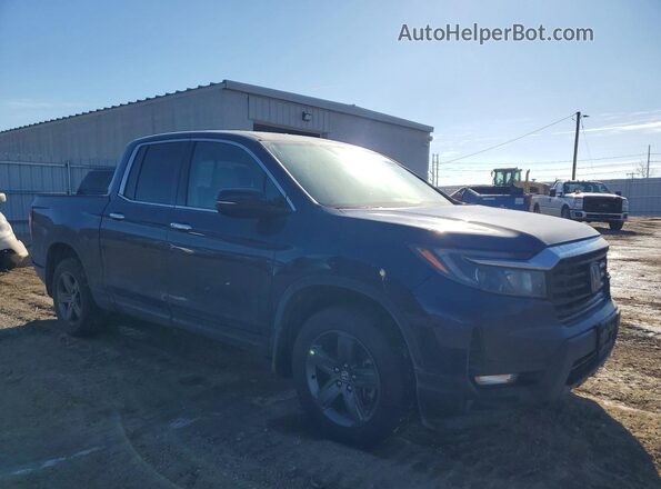 5FPYK3F78NB014991 2022 HONDA RIDGELINE Синий Передняя правая четверть