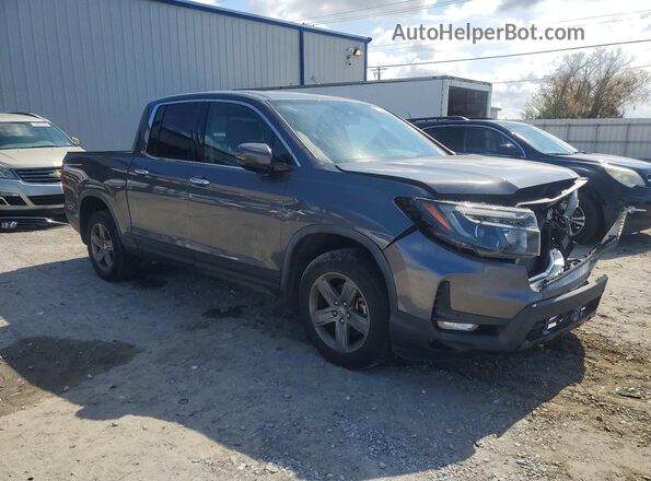 5FPYK3F78NB026252 2022 HONDA RIDGELINE Gray Przód prawy