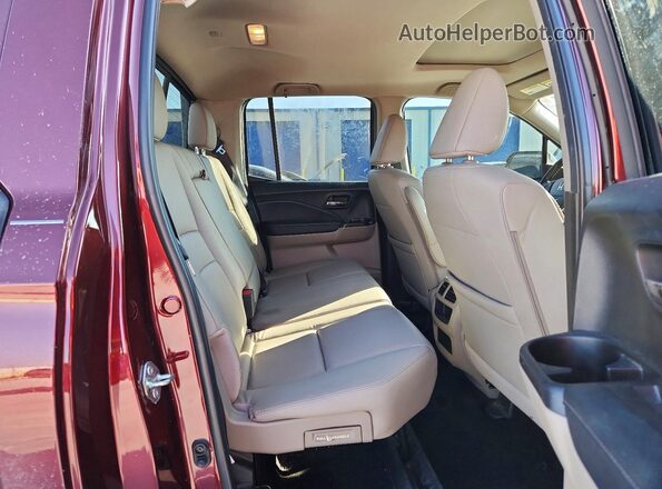 5FPYK3F79KB016602 2019 HONDA RIDGELINE Красный Вид задних сидений
